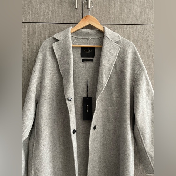 Brand new MASSIMO DUTTI Oversized Wool Coat size Medium - Picture 2 of 10
